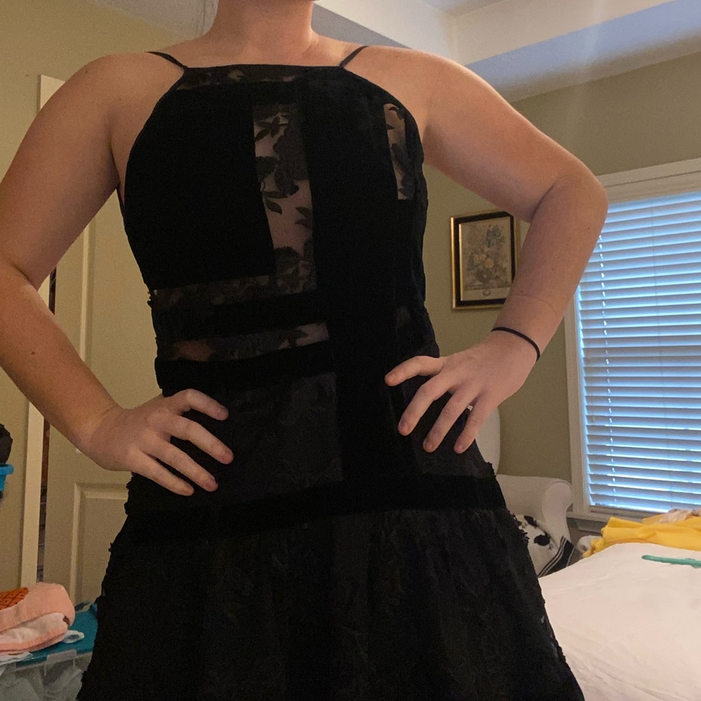 LBD Backless Cocktail Dress in Black